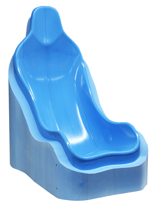 Epoxy board racer seat ebaboard EP 138 in light blue
