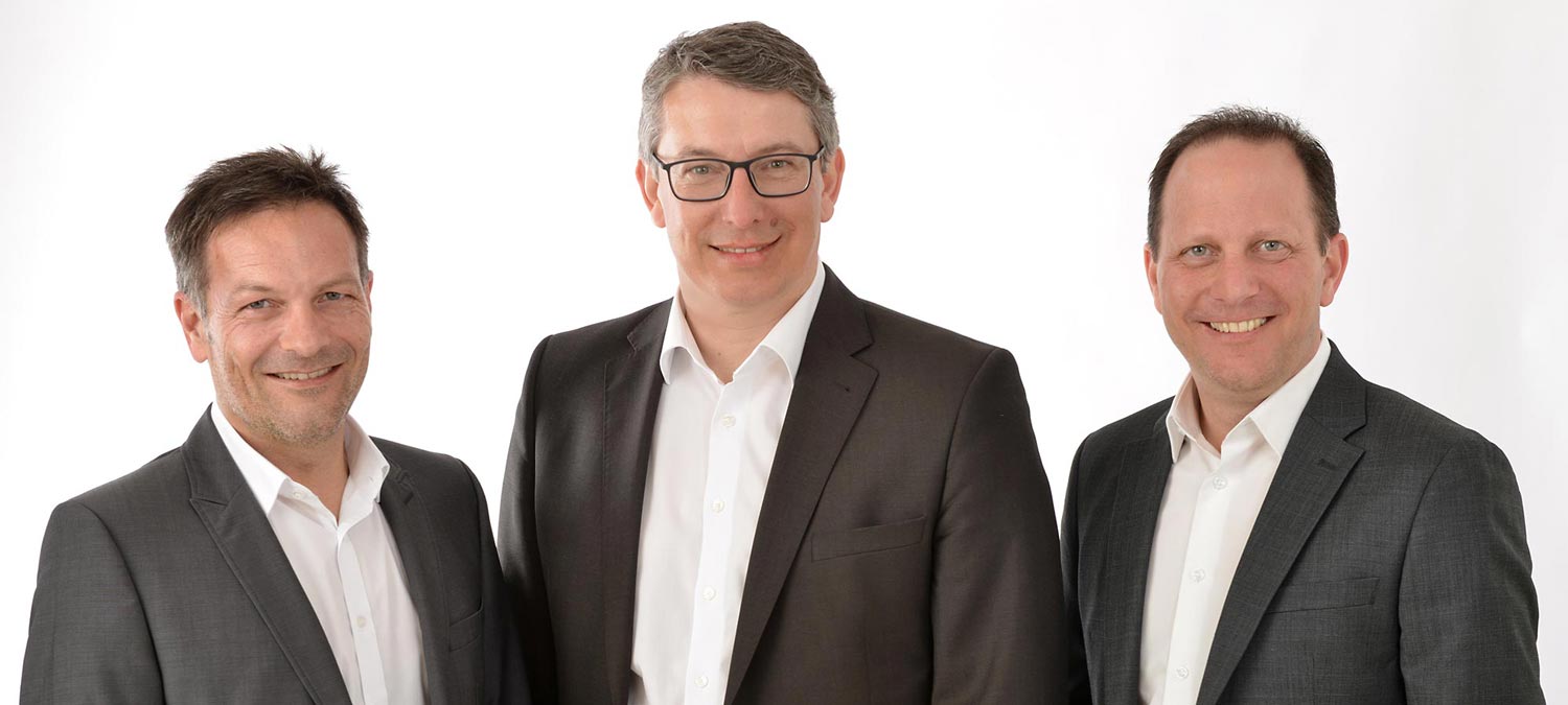 Die Gesellschafter der ebalta Kunststoff GmbH: Thiemo Langer (Geschäftsführer), Andre Neutzler (Geschäftsführer), Boris Langer